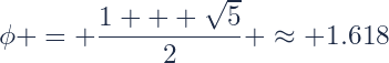 Phi = (1 + sqrt(5)) / 2